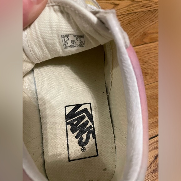 OWO Pastel and White Vans, Size 8.5. - Picture 3 of 4